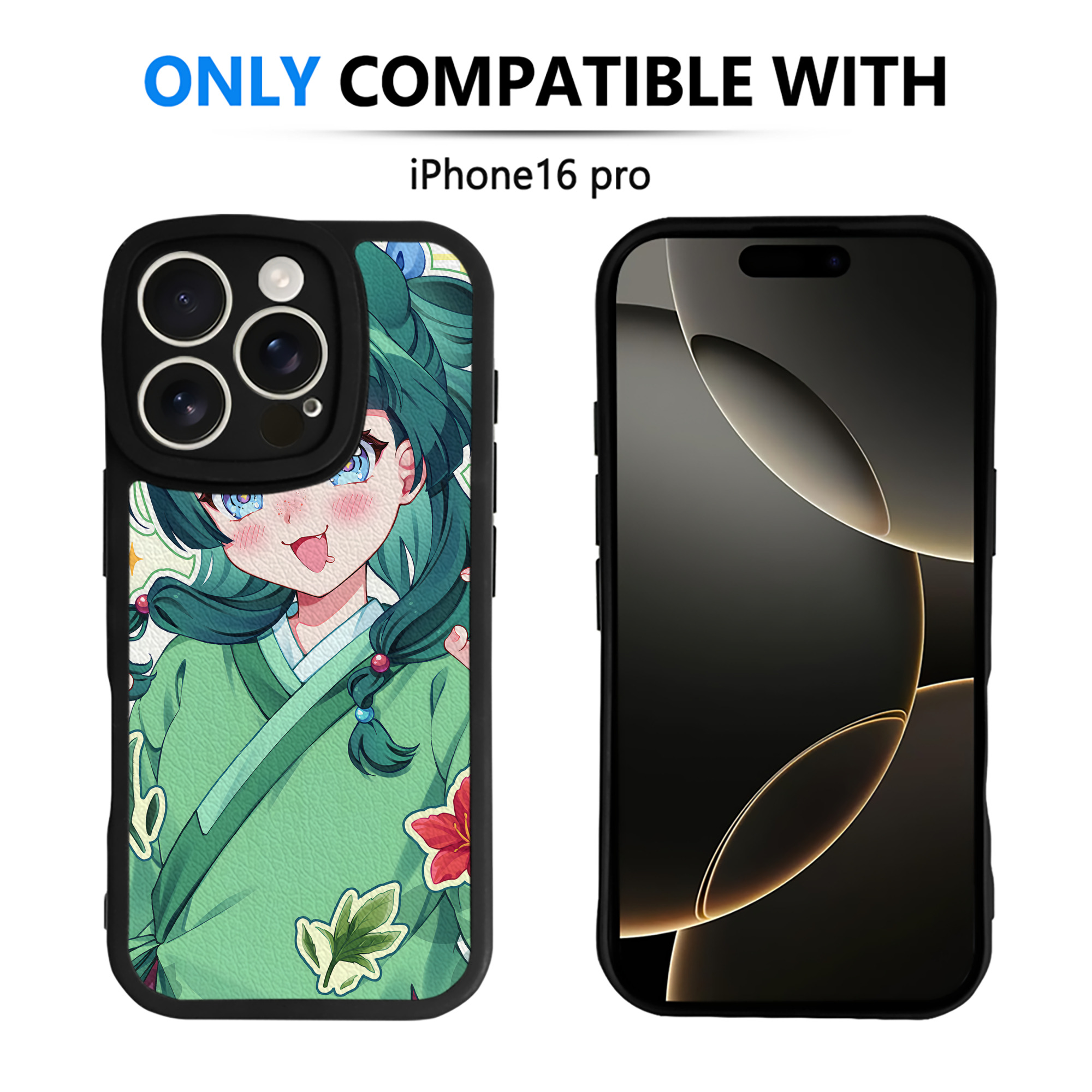 （画像用） 薬屋のひとりごと The Apothecary Diaries 【iPhone 16シリーズ対応】シリコンスマホケース（レザー調） 材質：シリコン